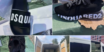 Arrestohen një zyrtar doganor dhe shoferi i kamionit që tentoi të kontrabandojë mbathje sportive me marka të mbrojtura