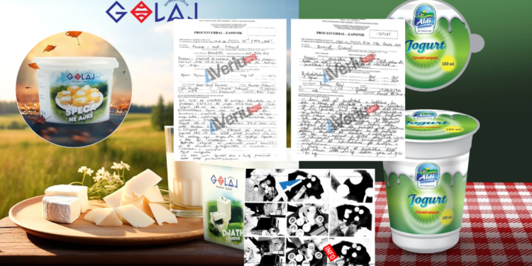 Djath johigjienik e jorgut me bakterie – Ja si zbarkuan inspektorët në qumështoret “Golaj” e Aldi”, urdhërohet asgjësimi i produkteve (Dokument)