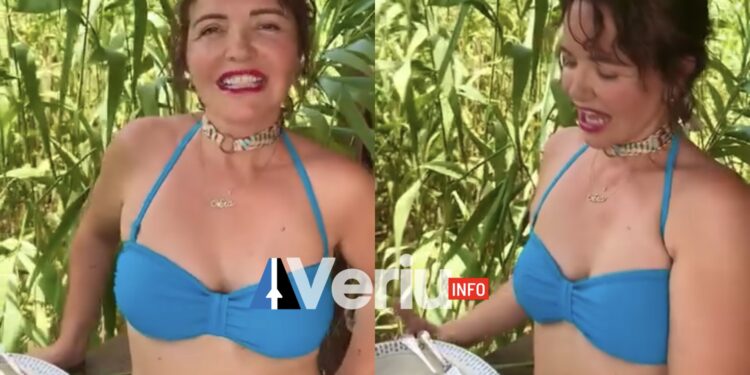 Nëna e Rita Orës në bikine iu tregon se çfarë duhet të hani në këto temperatura të larta