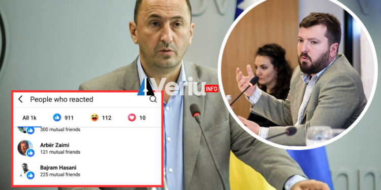 Anëtari i Kryesisë së VV-së, Arbër Zaimi, ‘pëlqen’ postimin e Liburn Aliut ku njofton arsyet e dorëheqjes