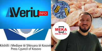 Hidhet poshtë ankesa e Pirro Pirajt, djali i pronarit të “MEKA” ndaj Veriu.info për skandalin e 20 mijë kg mish pule me bakterinë Salmonella, KMShK konstaton se Veriu.info ka raportuar të vërtetën