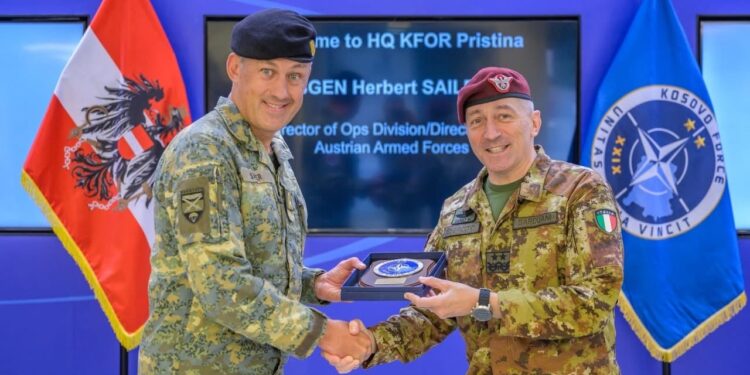 Barduani pret në takim gjeneralin austriak, diskutojnë për sigurinë në Kosovë dhe rajon