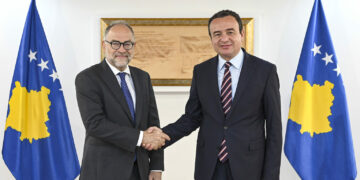 Kurti mirëpriti Koordinatorin e ri për Zhvillim të Kombeve të Bashkuara në Kosovë, Stephen O’Malley