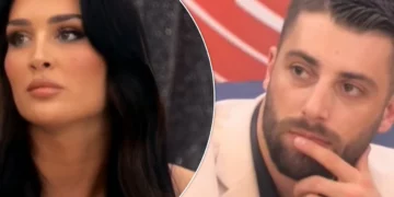 Erjola Doçi dhe Meriton Mjekiqi kapen mat duke u puthur në buzë (PAMJE)