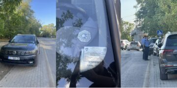 Skandaloze: Policia me dënime për të gjitha veturat e parkuara në vend të ndaluar afër stadiumit në Prishtinë, por jo edhe nënkolonelin e Policisë (VIDEO/FOTO)