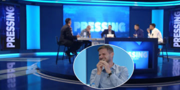 Shpërthejnë të qeshurat – Olluri, Mirena e Syla nuk përmbahen kur Buzhala thotë se Mefail Bajqinovci po qëndron në SHBA