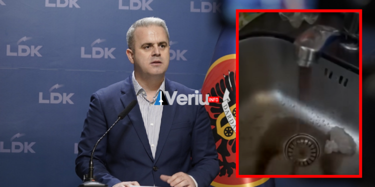 Ujë i zi nga çezmat në Ferizaj – Visar Azemi thotë se qytetarët nuk kanë ujë të pijshëm