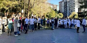 Ellek në protestën në Mitrovicë të Veriut: Shëndetësia dhe arsimi janë vija të kuqe