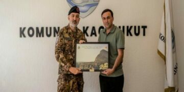 Kreu i Komandës Rajonale Perëndimore të KFOR-it vizitoi Kaçanikun