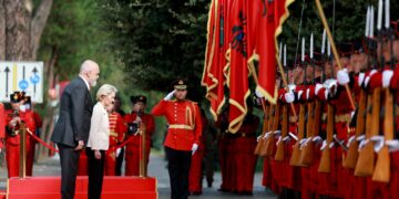 Rama ndan pamje nga vizita e Von der Leyen në Shqipëri