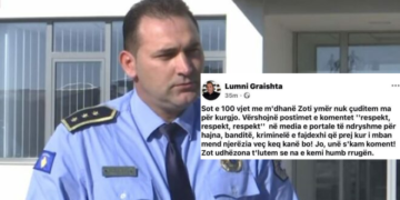 Shkruajti për ‘’hajna, kriminel, fajdexhi’’, më pas Komandanti i Policisë në Gjakovë e fshiu postimin