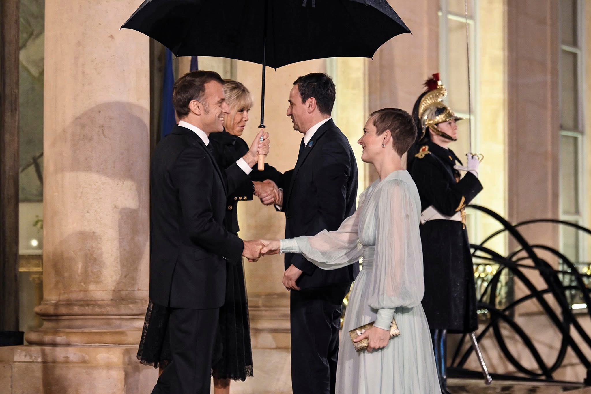Kurti mysafir i Presidentit francez Emmanuel Macron në Pallatin Élysée
