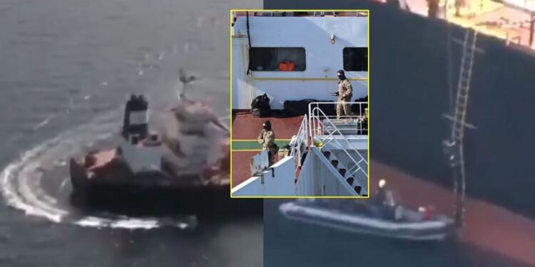 Ushtarët francezë hipin në anijen që dyshohet se u përdor për hedhje dronësh në Danimarkë