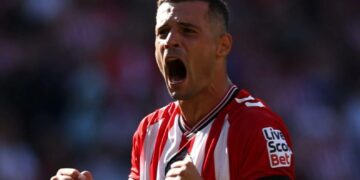 Xhaka mund të thyejë një rekord në ndeshjen ndaj Unitedit, që daton nga viti 1997