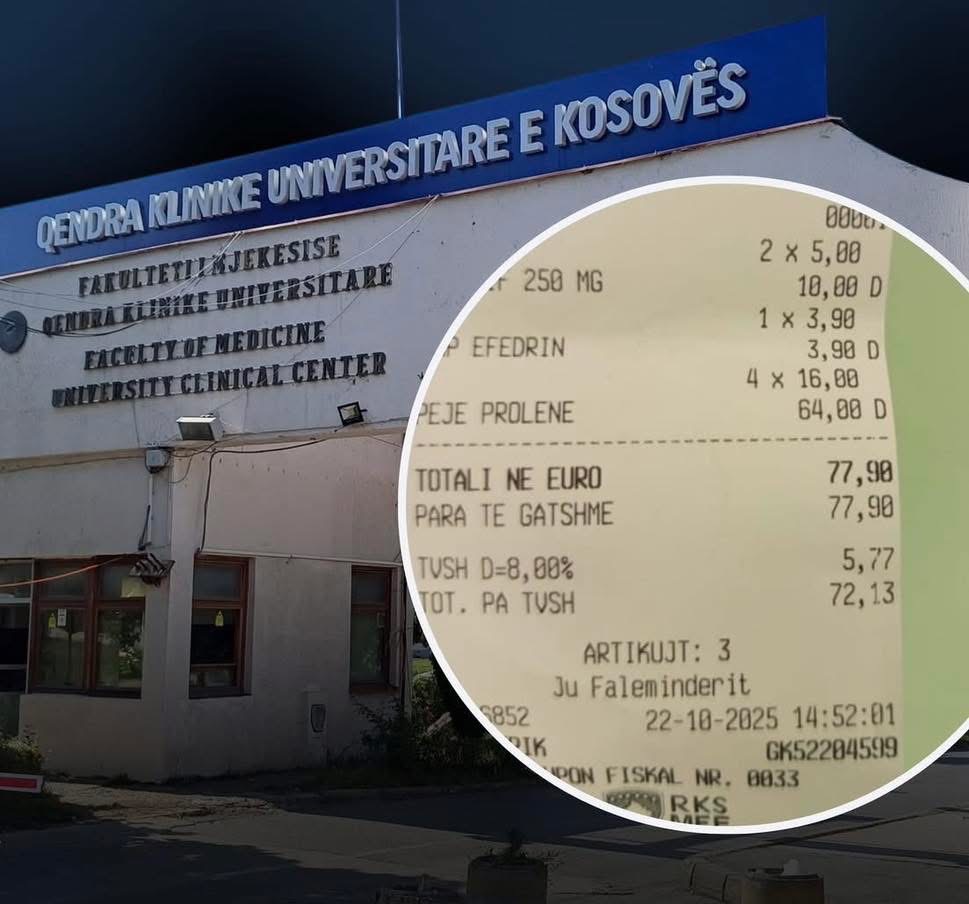 Pacienti detyrohet të paguajë për penj hiç më pak se 64 euro, QKUK-ja e pranon që s’ka