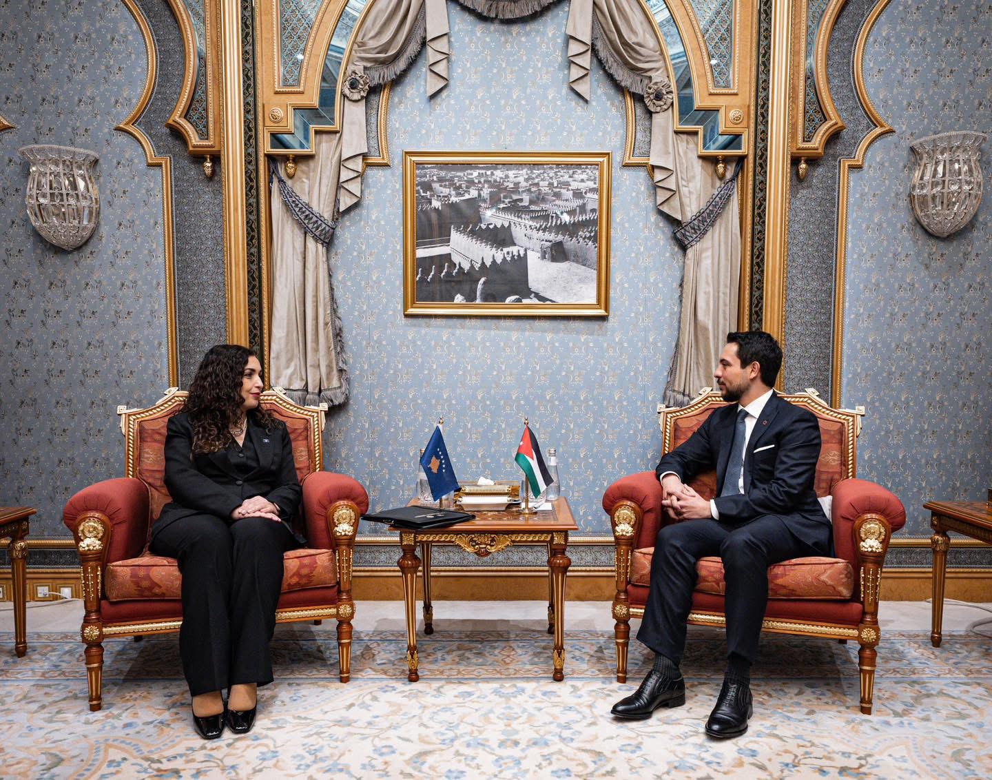 Osmani takon në Riad princin e Jordanisë, zotohen për thellim të bashkëpunimit mes dy shteteve