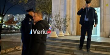 Syleman Meholli kërcënon Ferit Idrizin, policia në vendngjarje (Foto)