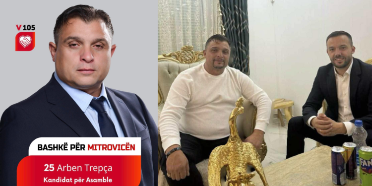 Kandidati i VV-së për asamblist në Mitrovicë publikon foto me Arian Tahirin, e falënderon dhe i shpreh respekt