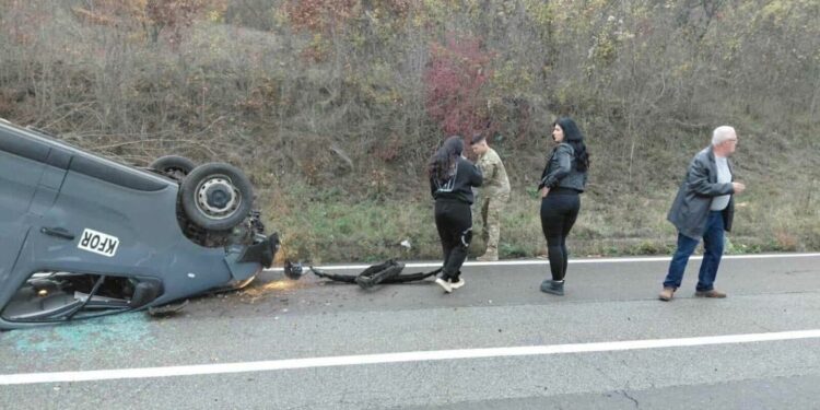 Aksidentohet automjeti i KFOR-it në rrugën Mitrovicë – Leposaviq