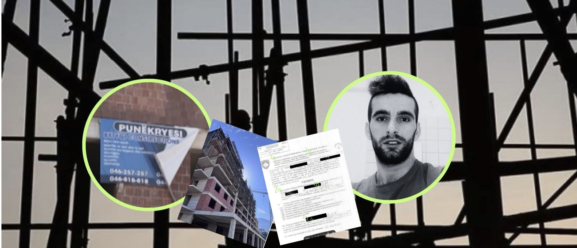Vde’kja e punëtorit në Prizren/ “Mungesë skelesh” Insajderi sjell dosjen që zbulon se kompania e Naser Bytyqit kishte urdhër për ndaljen e punimeve