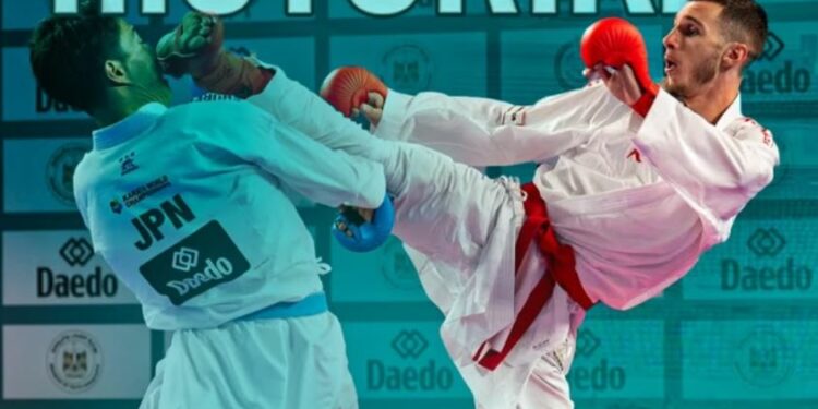 Historike: Islam Selmani nënkampion i botës në karate!