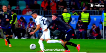 Sllovenia me një lojtar më pak, ndëshkohet Stojanovic me karton të kuq