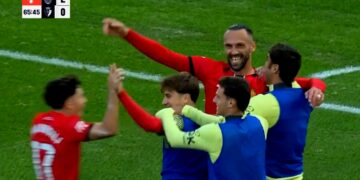 I pandalshmi Vedat Muriqi, shënon dy gola për katër minuta (VIDEO)