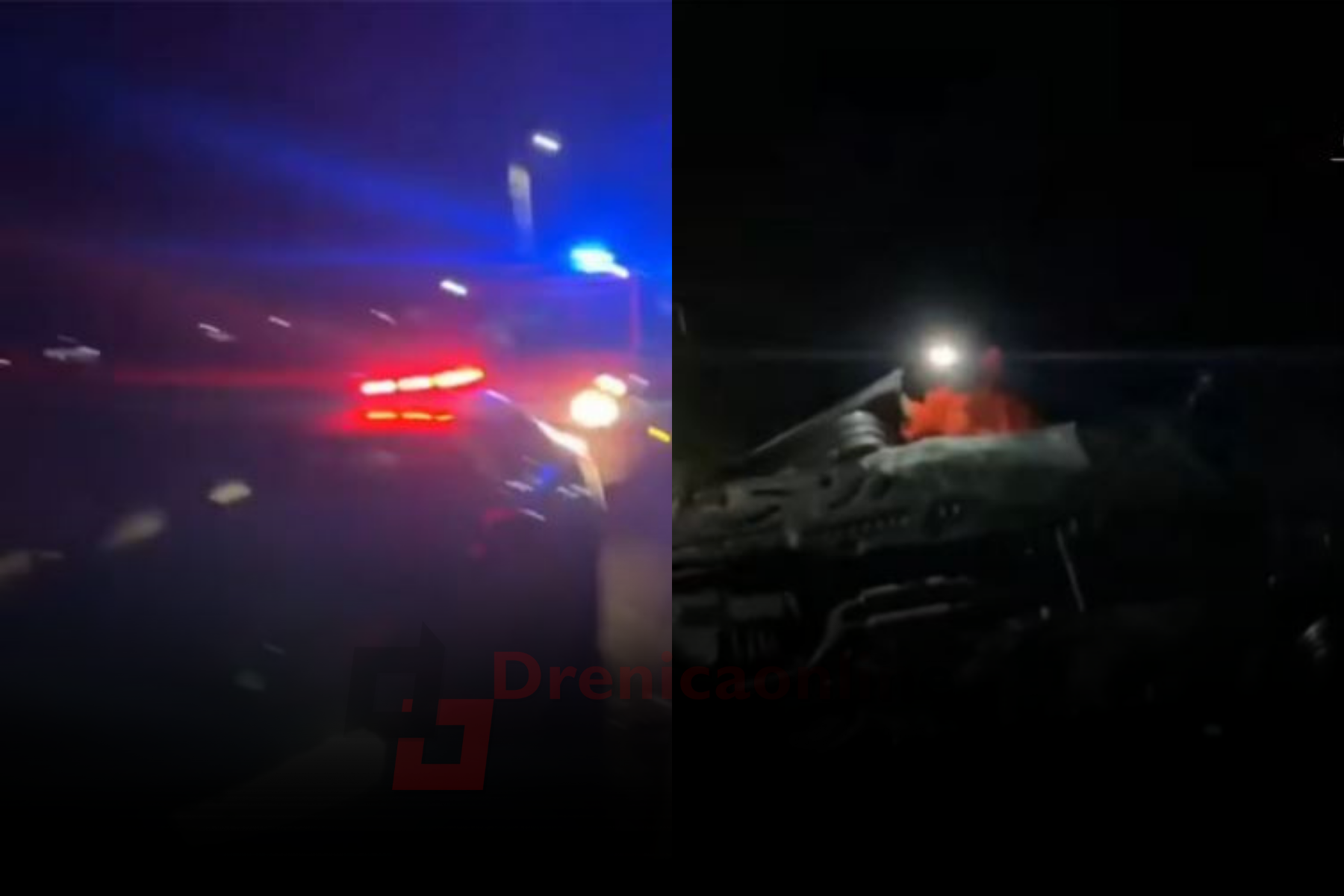 Dalin pamjet nga aksidenti fatal afër Drenasit, zjarrfikësi i futur në ujë duke kërkuar trupa nga vetura e rrokullisur (Video)