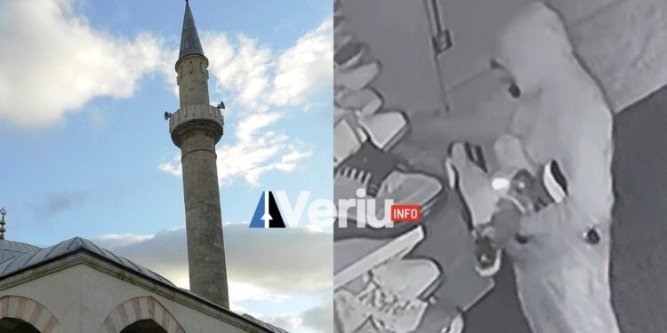 Vidhen 15 palë këpucë në një xhami të Ferizajt