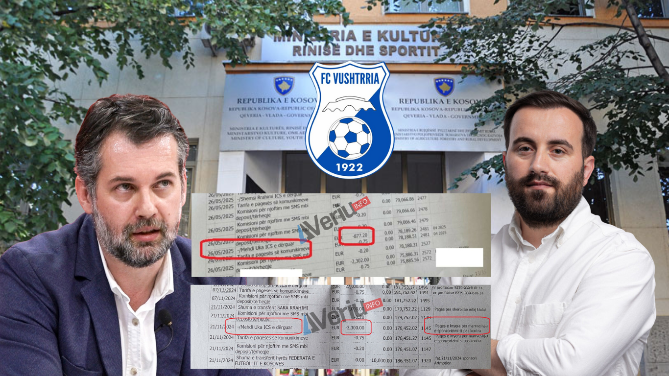 Skandal: Në vend që t’i mbikëqyrë sponsorizimet klubeve, Drejtori i MKRS-së u pagua për këto marrëveshje 4,500 euro nga FC Vushtrria (Dokument)