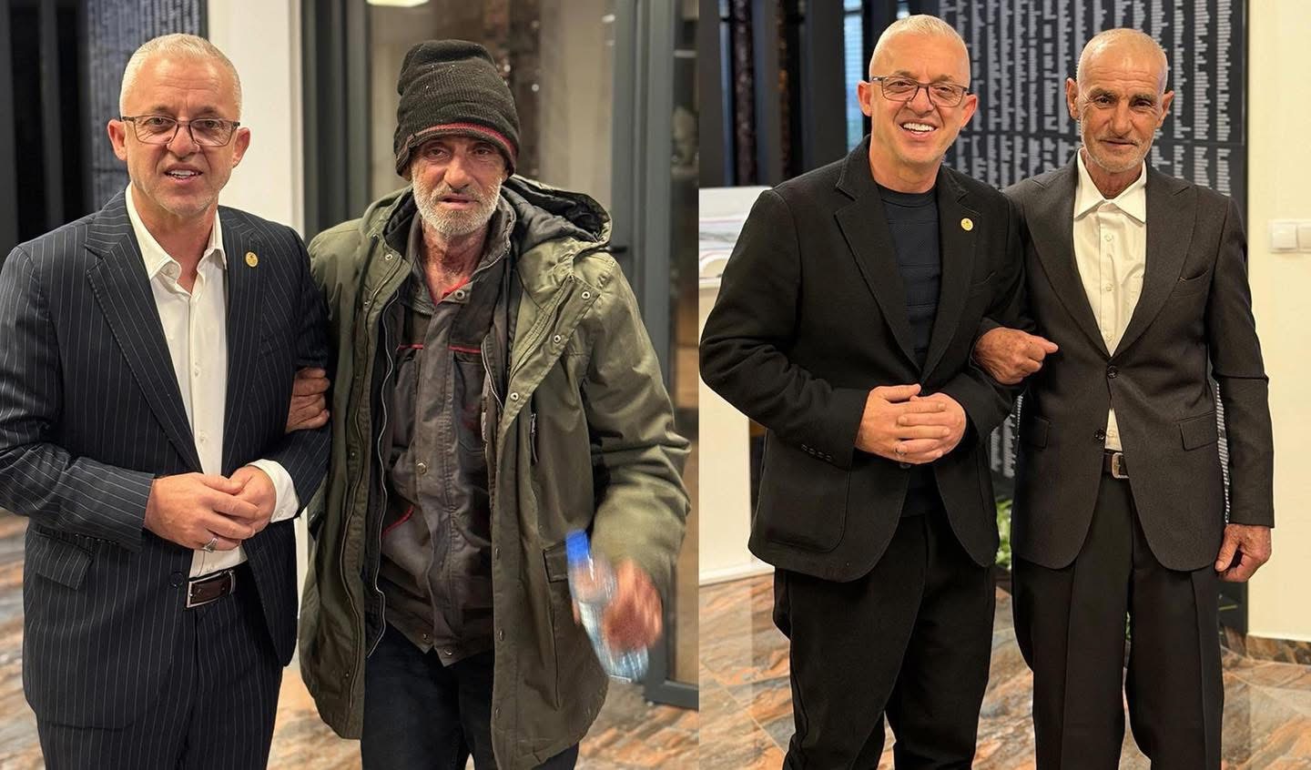 Dje e gjeti të vetmuar, Halil Kastrari ia ndryshon jetën të moshuarit: Tani u la, u vesh dhe u ngroh