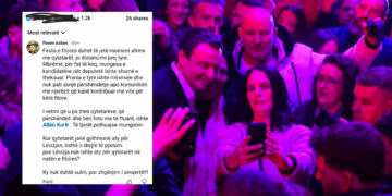 “Prezencë mininale e mungesë përshendetjesh”, përkrahësi i VV-së nga mërgata i zhgënjyer me kandidatët për deputet në festën e fitores