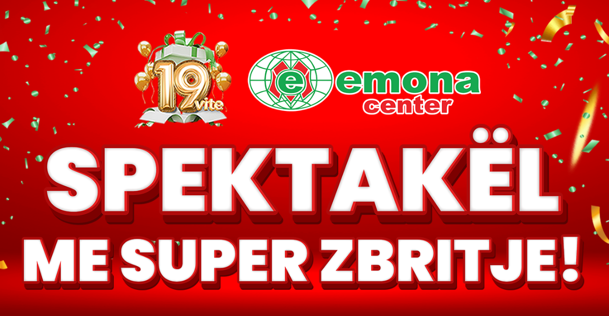 Emona Center 19 vite – Spektakël me super zbritje deri më 11 dhjetor!