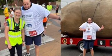 Një burrë në Idaho ka përfunduar një gjysmë maratonë, i veshur me 137 bluza