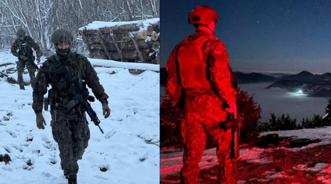 KFOR publikon foto nga patrullimet e ushtarëve në kufi: Do t’i vazhdojmë ditën dhe natën