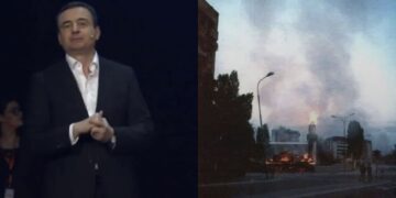 Albin Kurti në Mitrovicë: Me Qeverinë Kurti 3 do të rindërtohet xhamia e Ibrit, që u djeg nga forcat serbe në vitin 1999