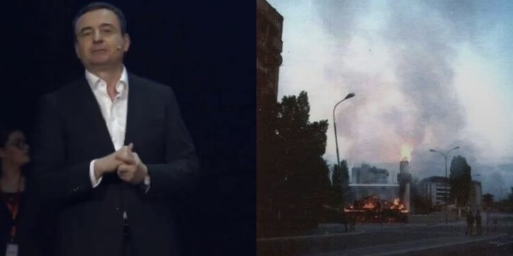 Albin Kurti në Mitrovicë: Me Qeverinë Kurti 3 do të rindërtohet xhamia e Ibrit, që u djeg nga forcat serbe në vitin 1999