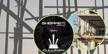 Punëtori rrezikon jetën duke punuar pa pajisje mbrojtëse në lartësinë e objektit banesor të Sherreti Group