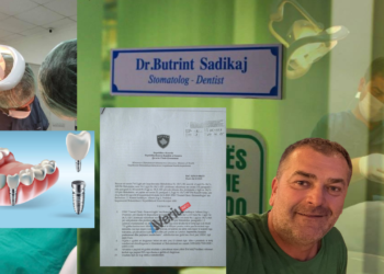 Implante pa leje dhe barna me afat të skaduar – “Dental Clinic – Stomatologjia” e Butrint Sadikajt merr gjobë qesharake nga Inspektorati Shëndetësor (Dokument)