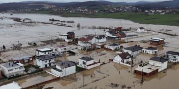 Droni i Reuters-it tregon gjendjen e rëndë nga përmbytjet në Kosovë