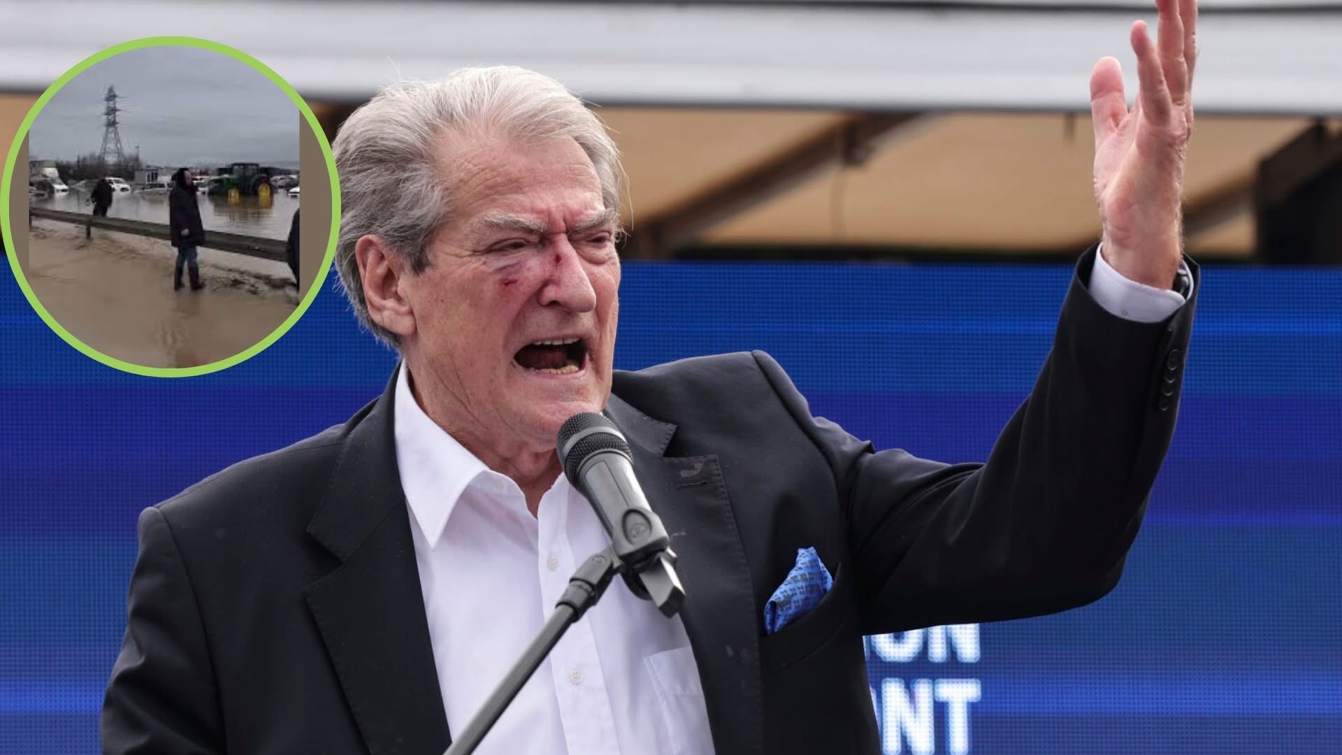 Sali Berisha ia huq keq, prezanton Drenasin e Ramiz Lladrovcin teksa flet për përmbytjet në Durrës