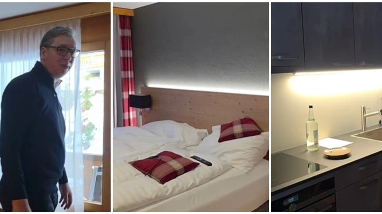 Gjersa liderët botëror po takohen mes veti në Davos, Vuçiq “si influencerët” prezanton hotelin ku po qëndron