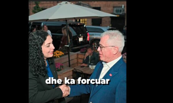 Harry Bajraktari në mbështetje të Presidentes Vjosa Osmani