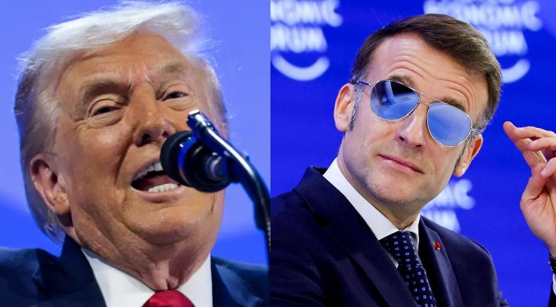 Trump tallet me presidentin Macron për syzet e diellit