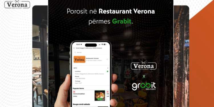 Restaurant Verona sjell risi për klientët – ushqimi tani porositet edhe nga secila shtëpi e Mitrovicës