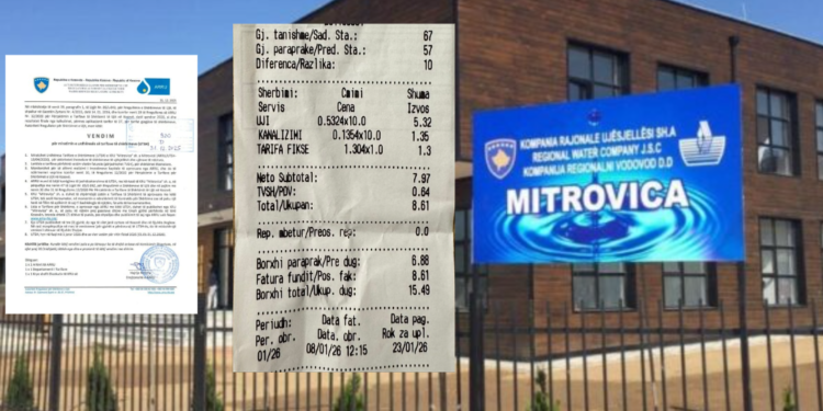 KRU “Mitrovica” shkel vendimin e ARrU-së për tarifat e reja nga janari, faturon me 40% rritje konsumatorët për muajin dhjetor (Dokument)