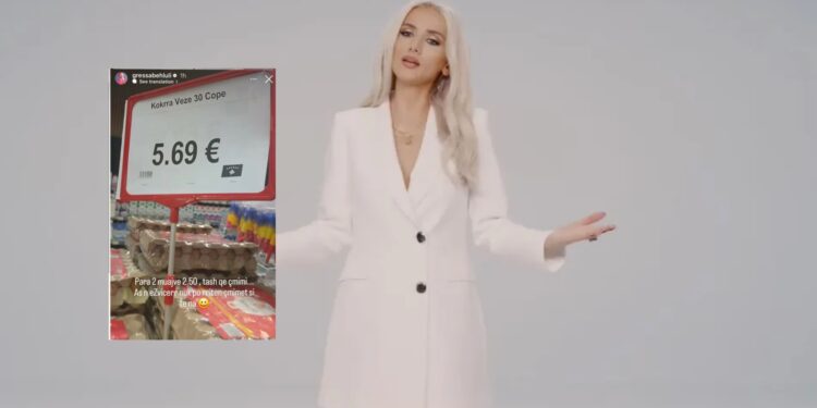 Këngëtarja ankohet për çmimin e vezëve: As në Zvicër nuk ndodhë kështu