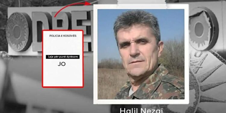 Polici i arrestuar në mesin e katër personave në poligonin Dreni Ing, nuk ka leje nga Policia për punë dytësore