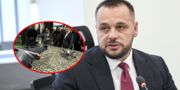 Kurti e ‘‘prezantoi’’ dronin e Gjilanit, Maqedonci e bën ‘’distancimin’’: Ministria s’ka qenë e përfshirë në vlerësimin e ‘’skifterit’’