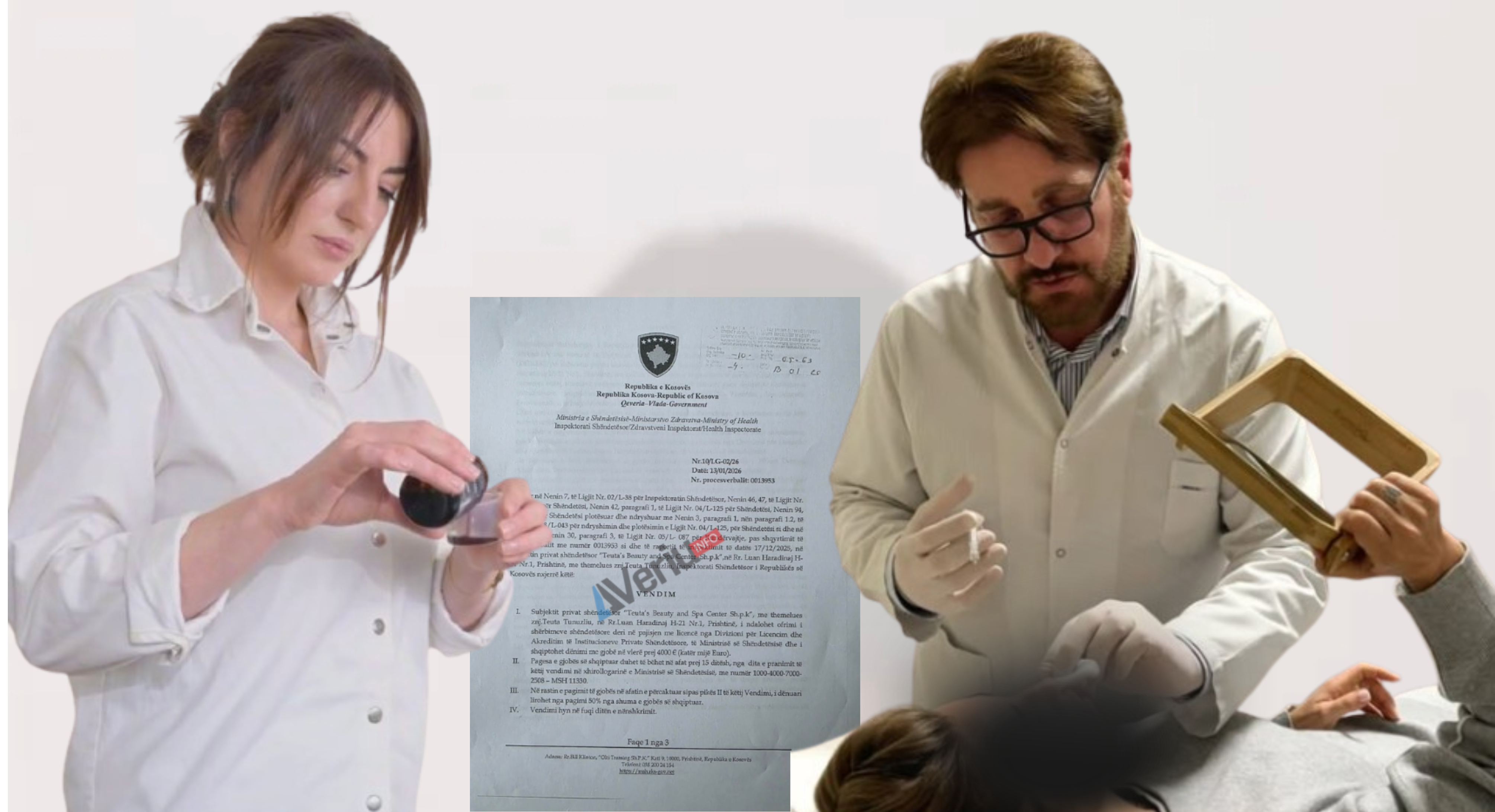 Inspektorët dhe policia kontrolluan në ‘klinikën’ e Teuta Tunuzliut – zbuluan se injektonte fillerë pa licencë, i ndaluan ofrimin e shërbimeve shëndetësore